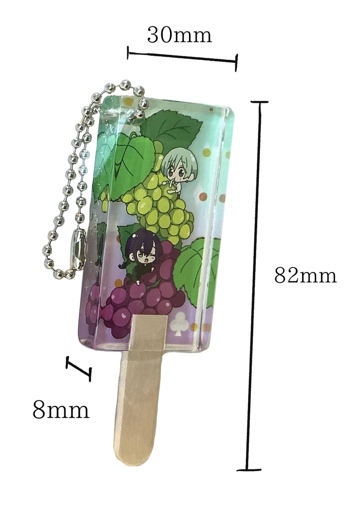 アクリルキャンディキーホルダー