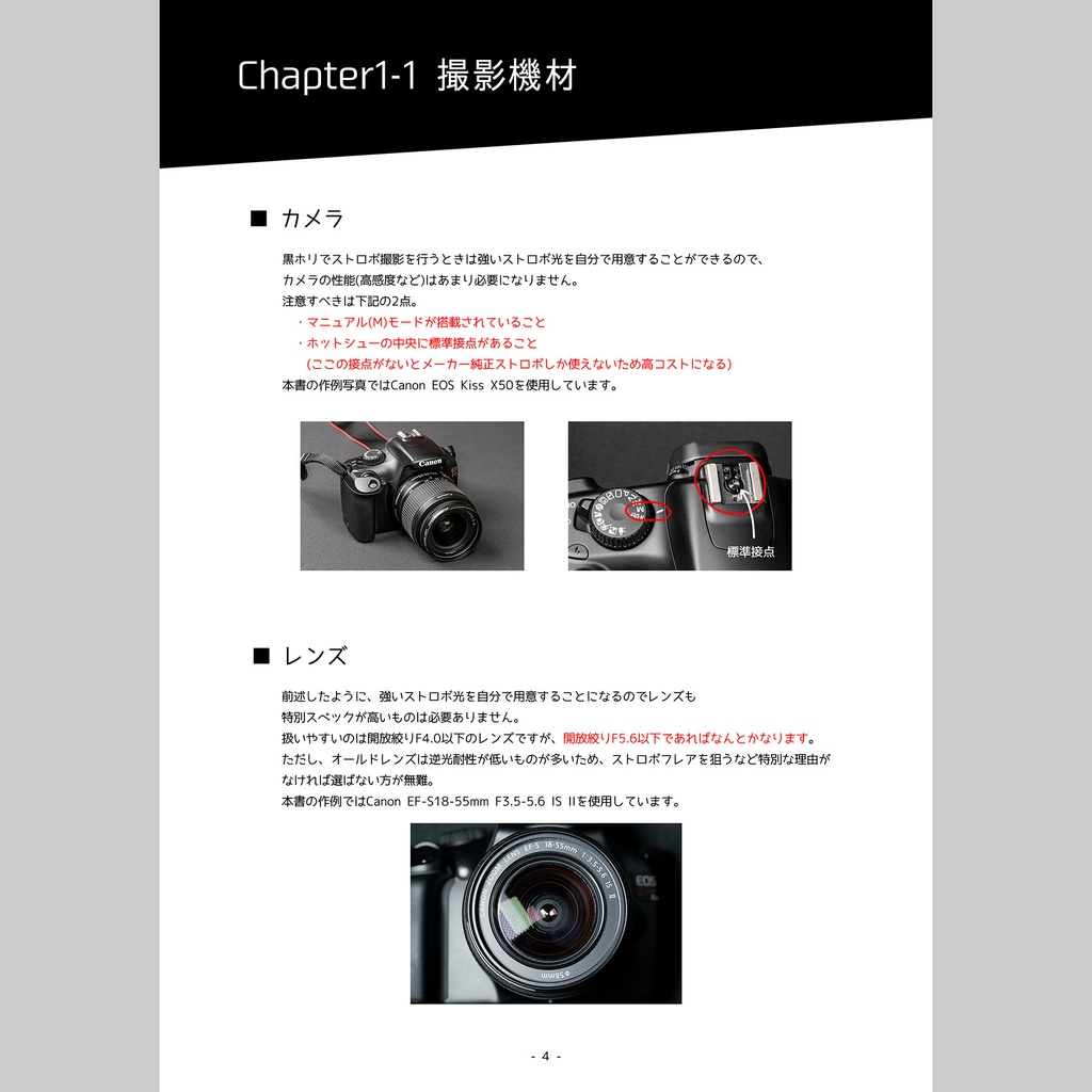 黒ホリで黒いキャラを撮る。ストロボ2灯ライティング入門