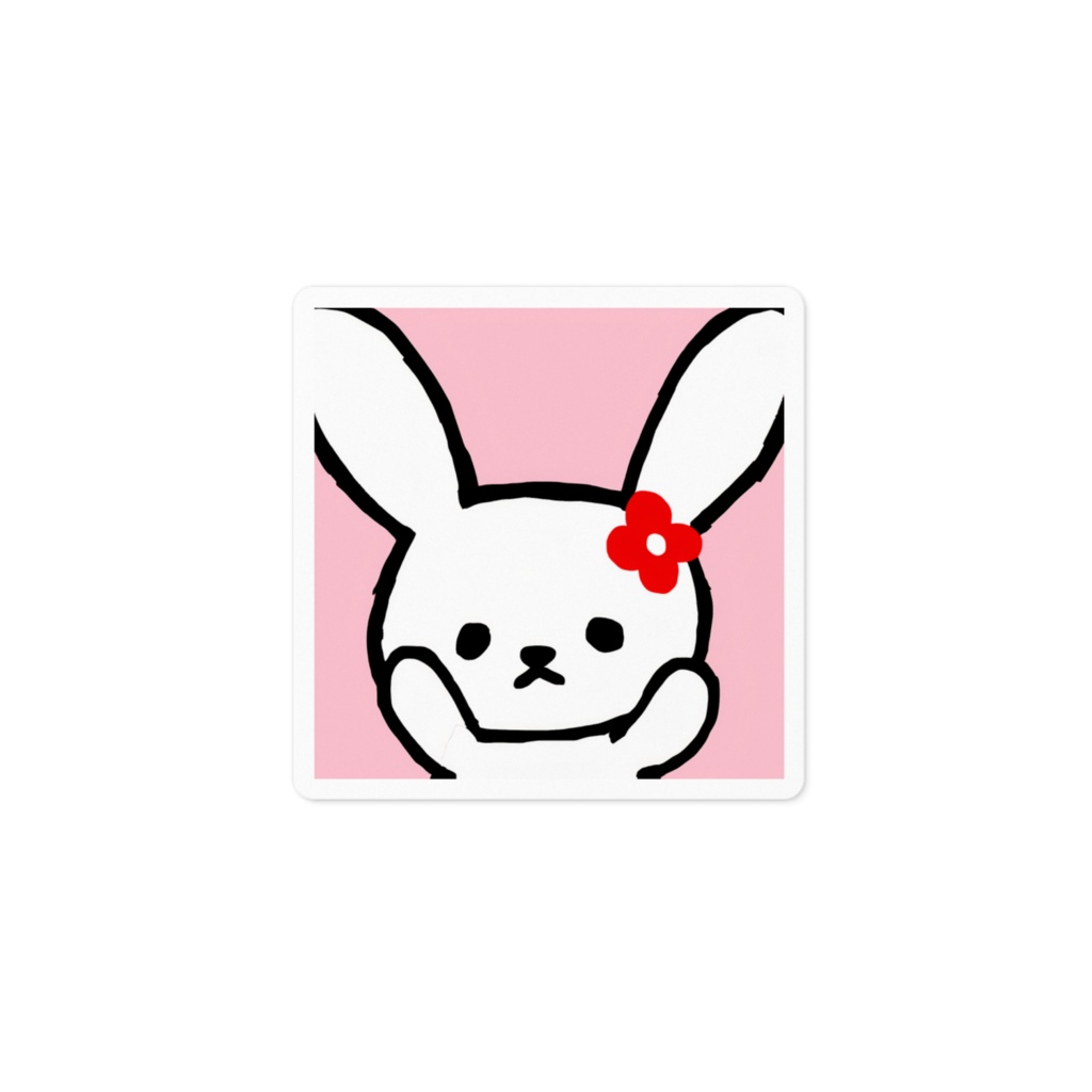 初代うさぎ_ステッカー