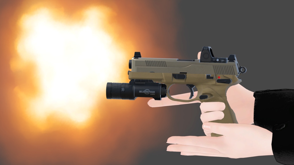 FNX45(クルペアインダストリーズ)射撃アドオン