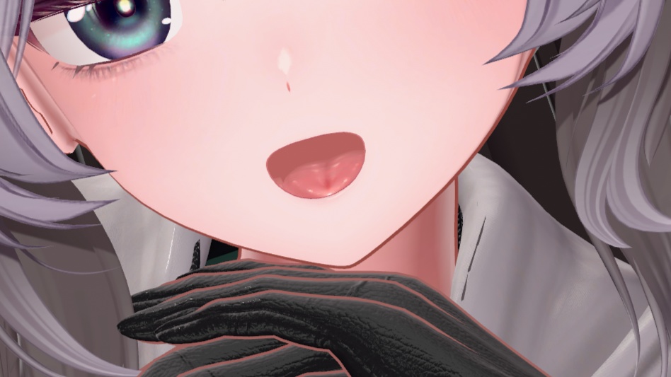 撮影時に口を開けるやつ