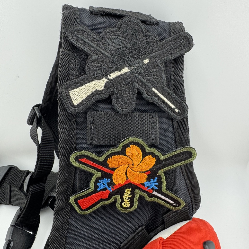 【刺繍ワッペン】銃×刀(通常版、モノクロ版)