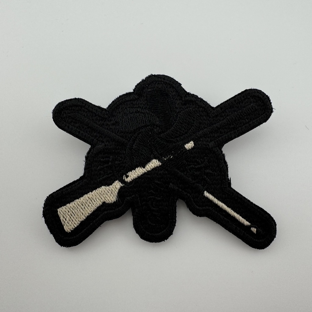 【刺繍ワッペン】銃×刀(通常版、モノクロ版)