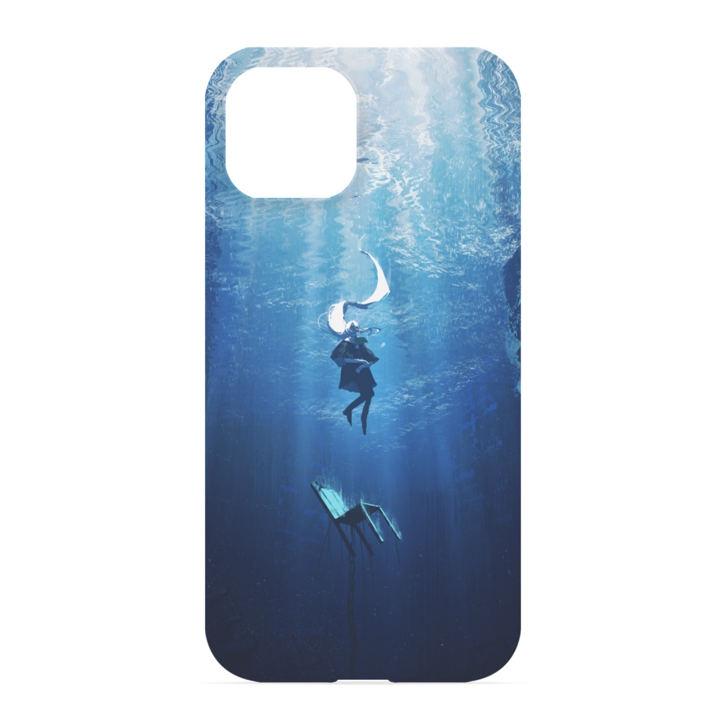 海を撒いて(キャラ有) Iphoneケース