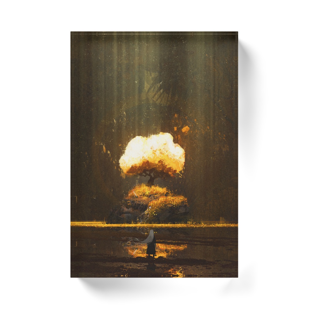 金 アクリルブロック