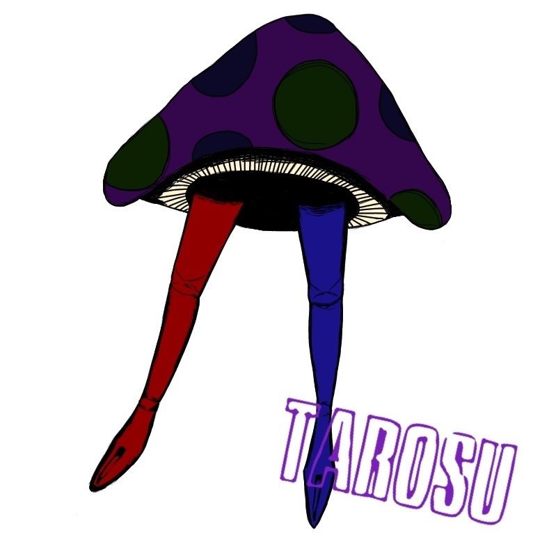 美脚毒キノコTシャツ