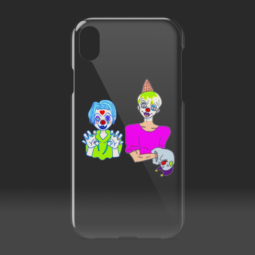 おきゃわなピエロiPhoneケース