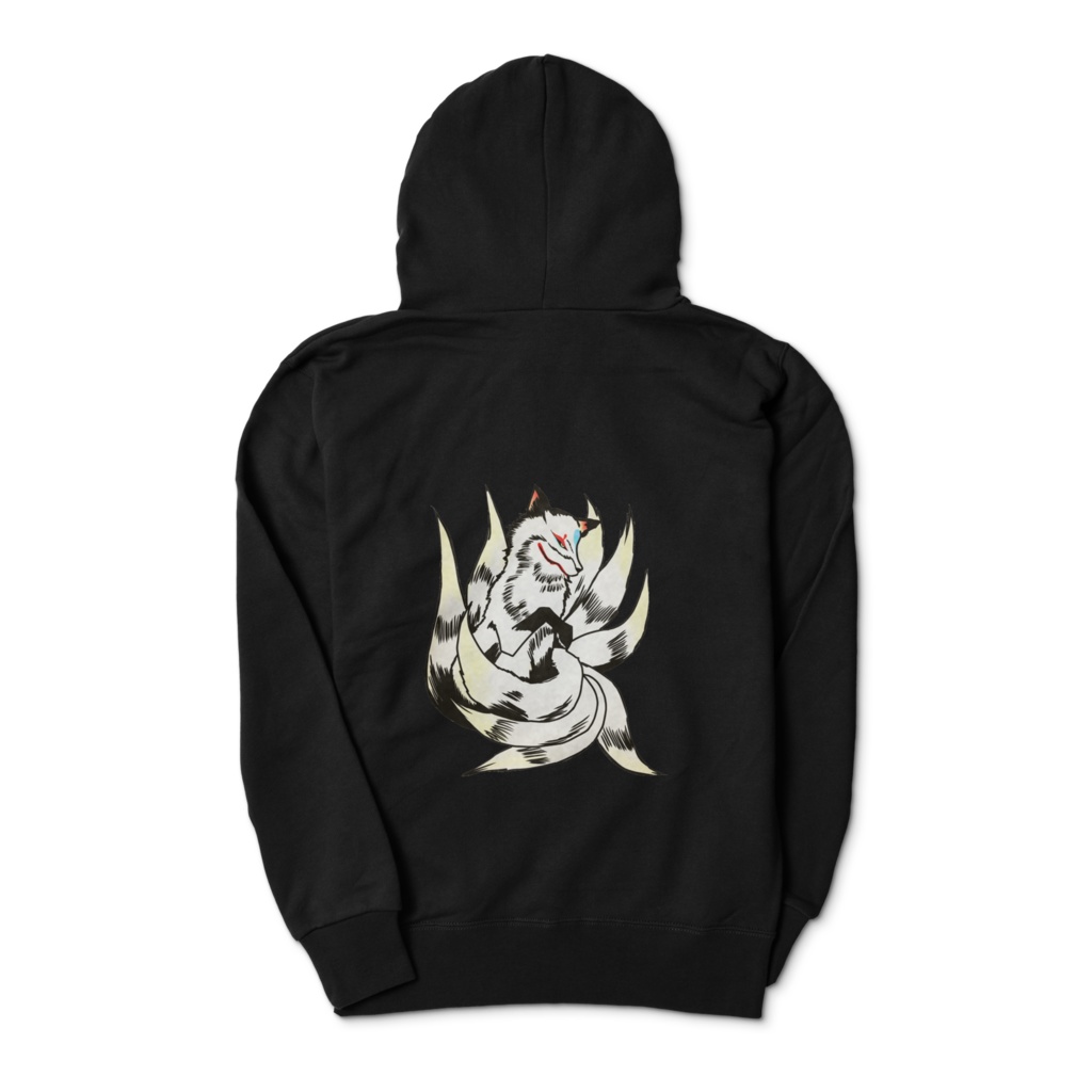 九尾ジップアップパーカー