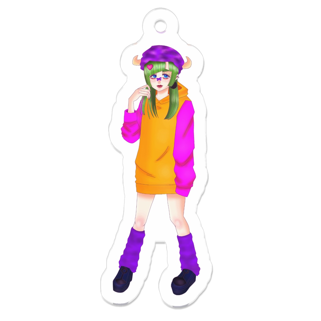 キャラコちゃんアクリルキーホルダー