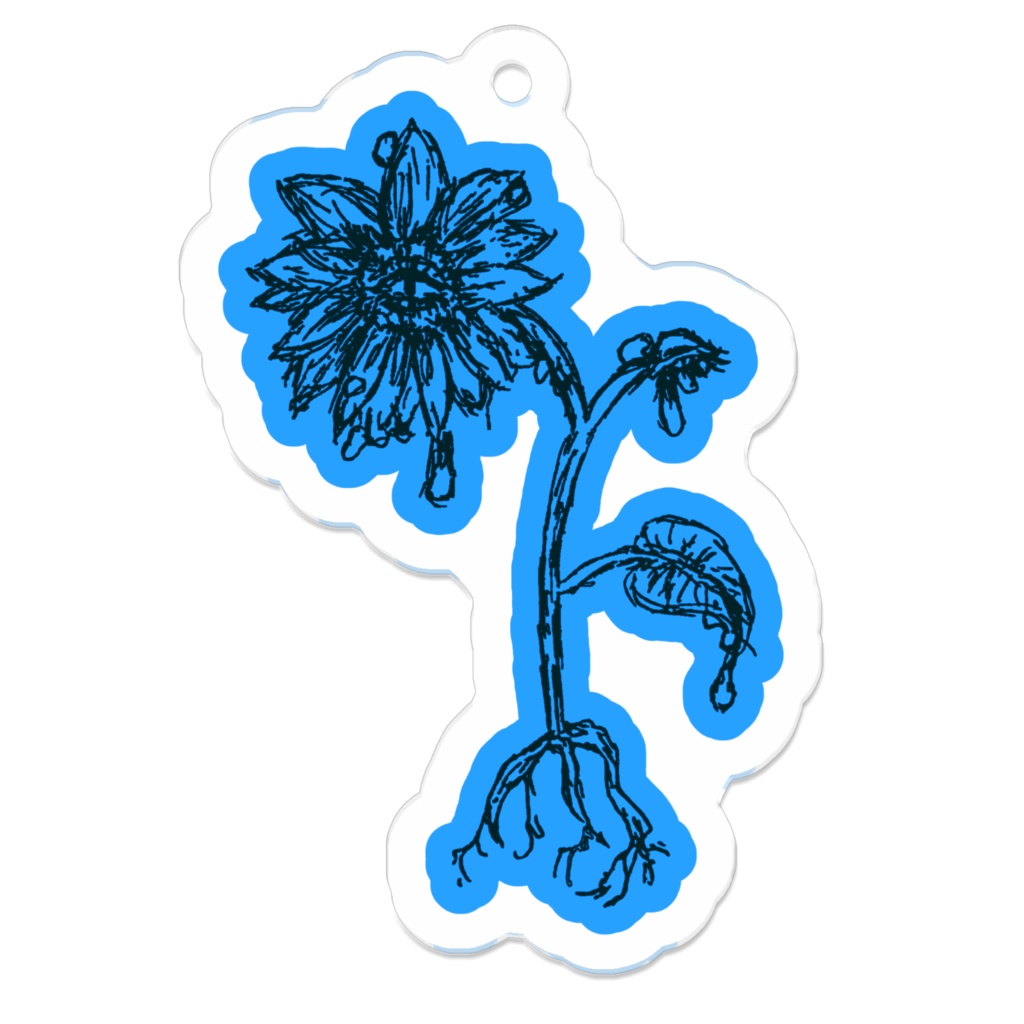 向日葵アクリルキーホルダー