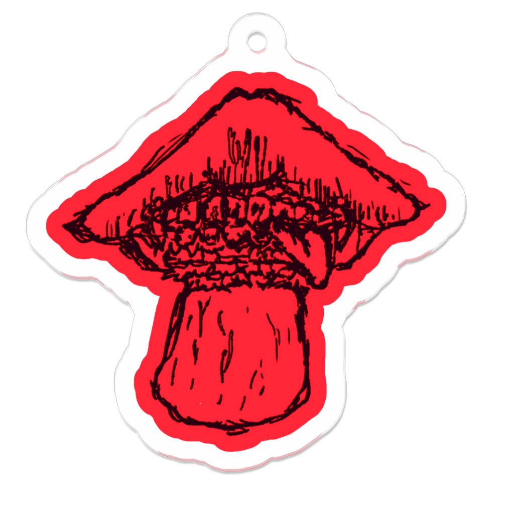 キノコアクリルキーホルダー