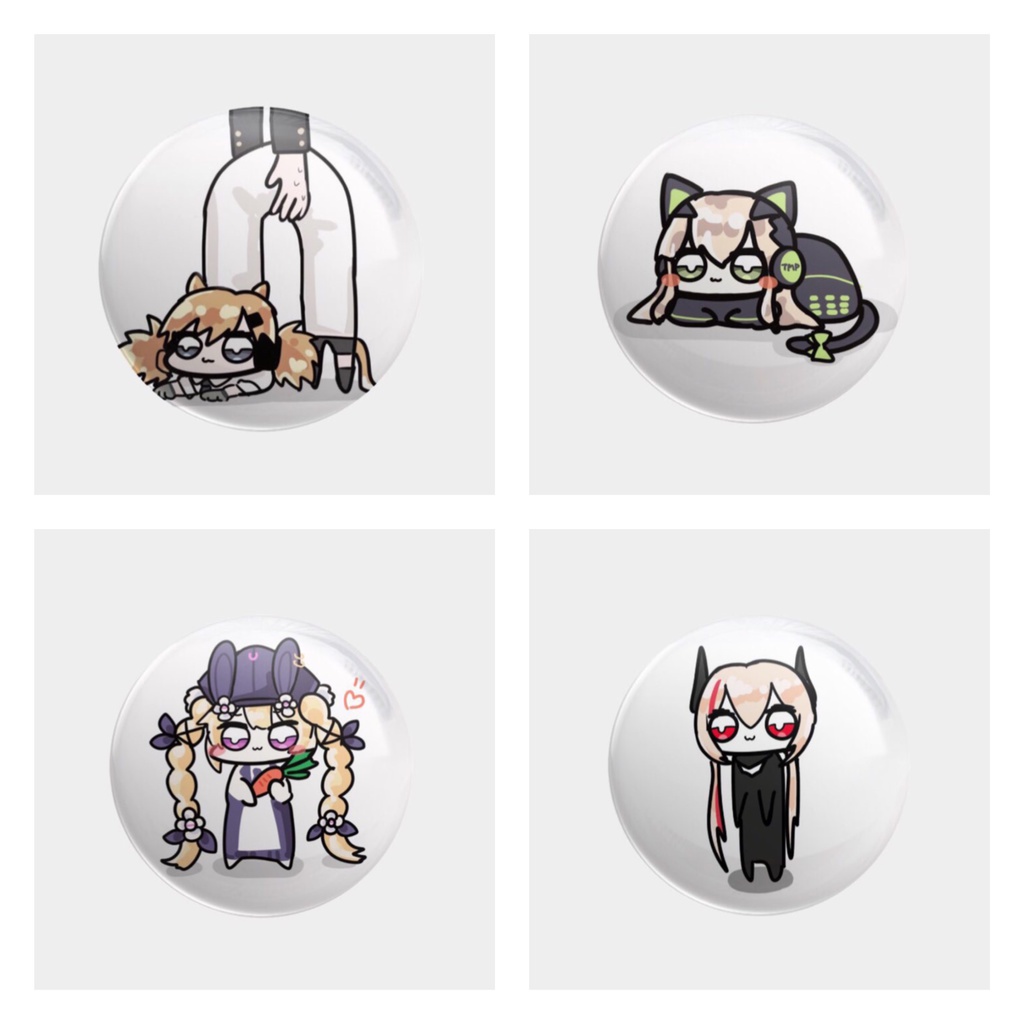 缶バッチ4個セット.①