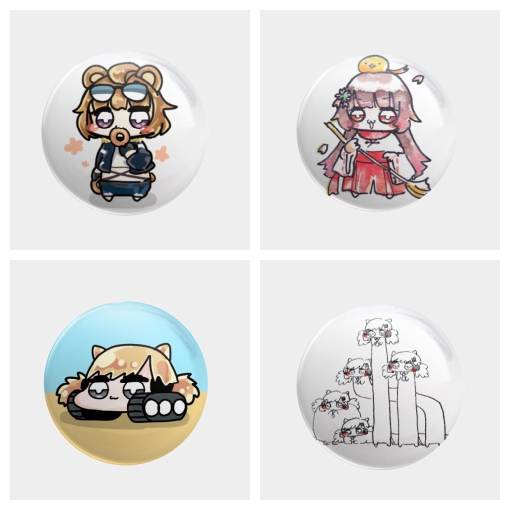 缶バッチセット.④