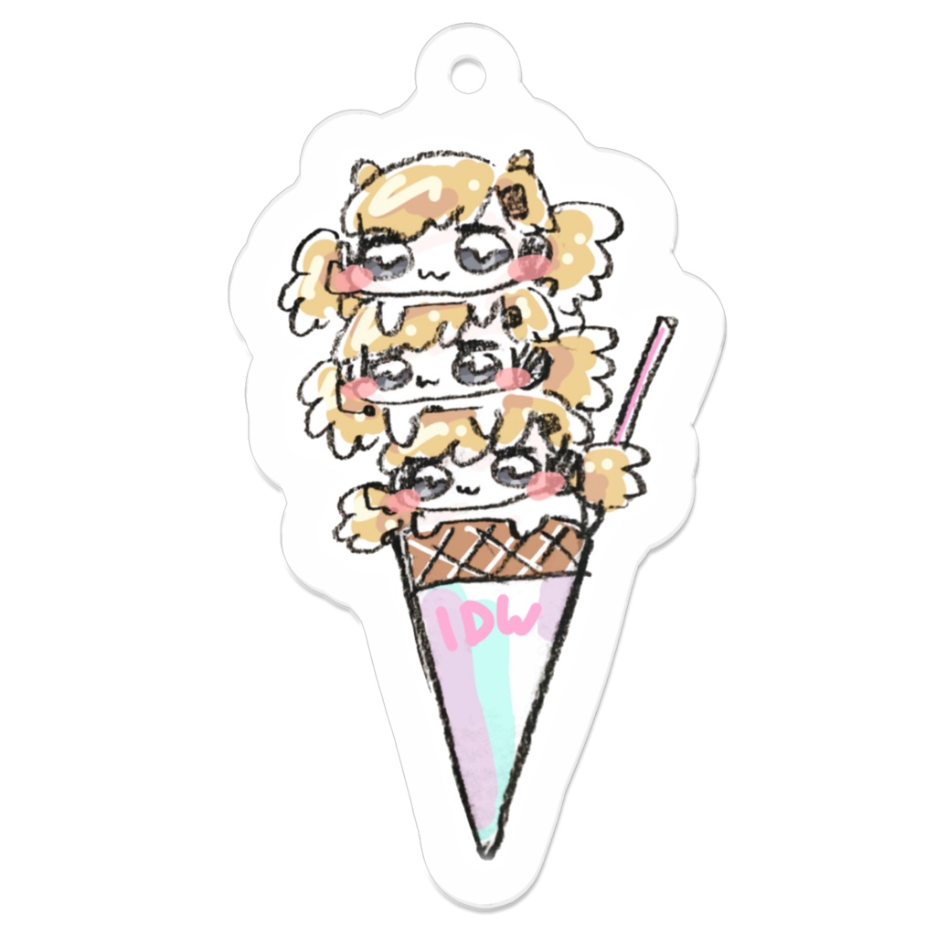 IDWアイスクリーム.アクリルキーホルダー