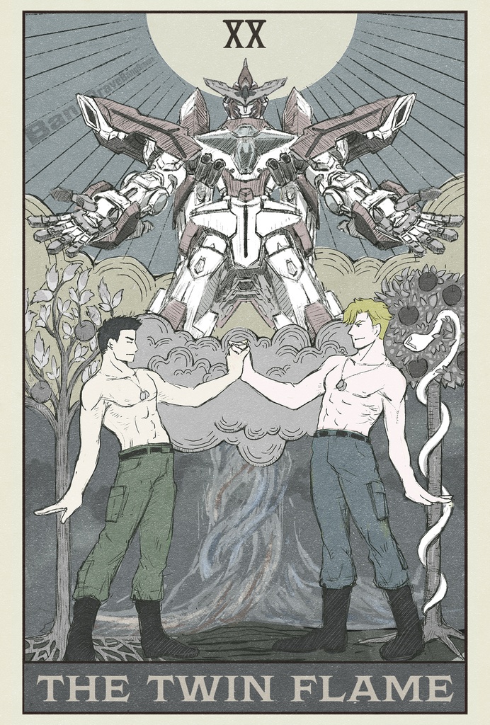 ブレイバーン・タロット風ポストカード