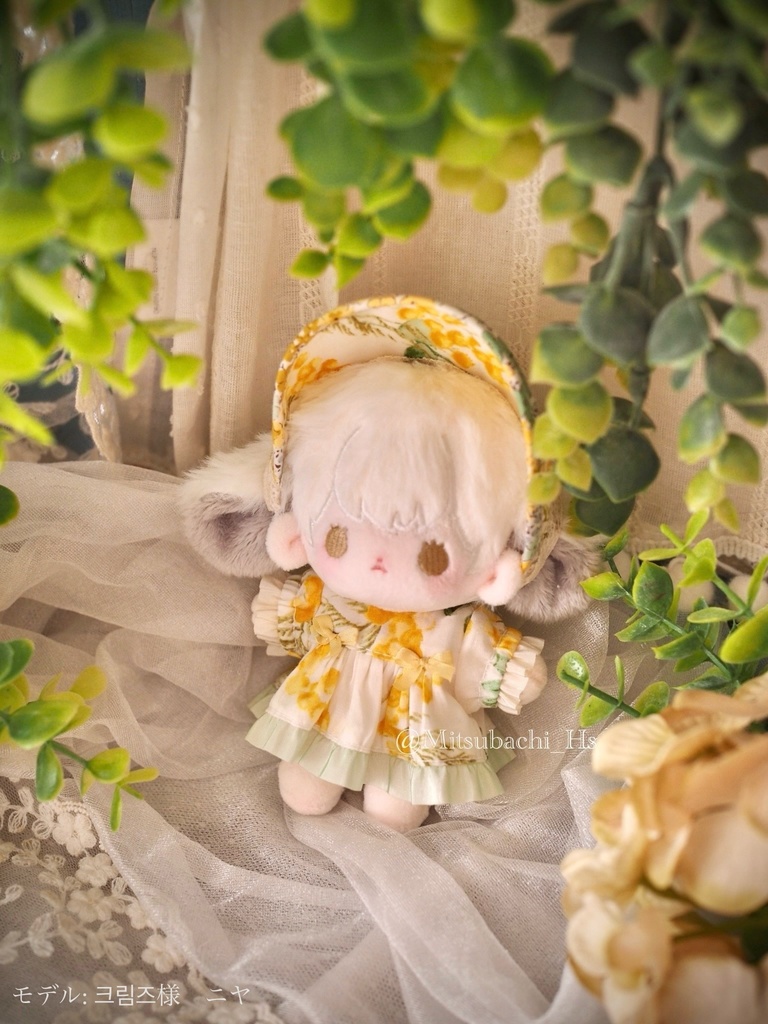 ミモザ(ミント) 無属性ぬいぐるみ(10㎝)服