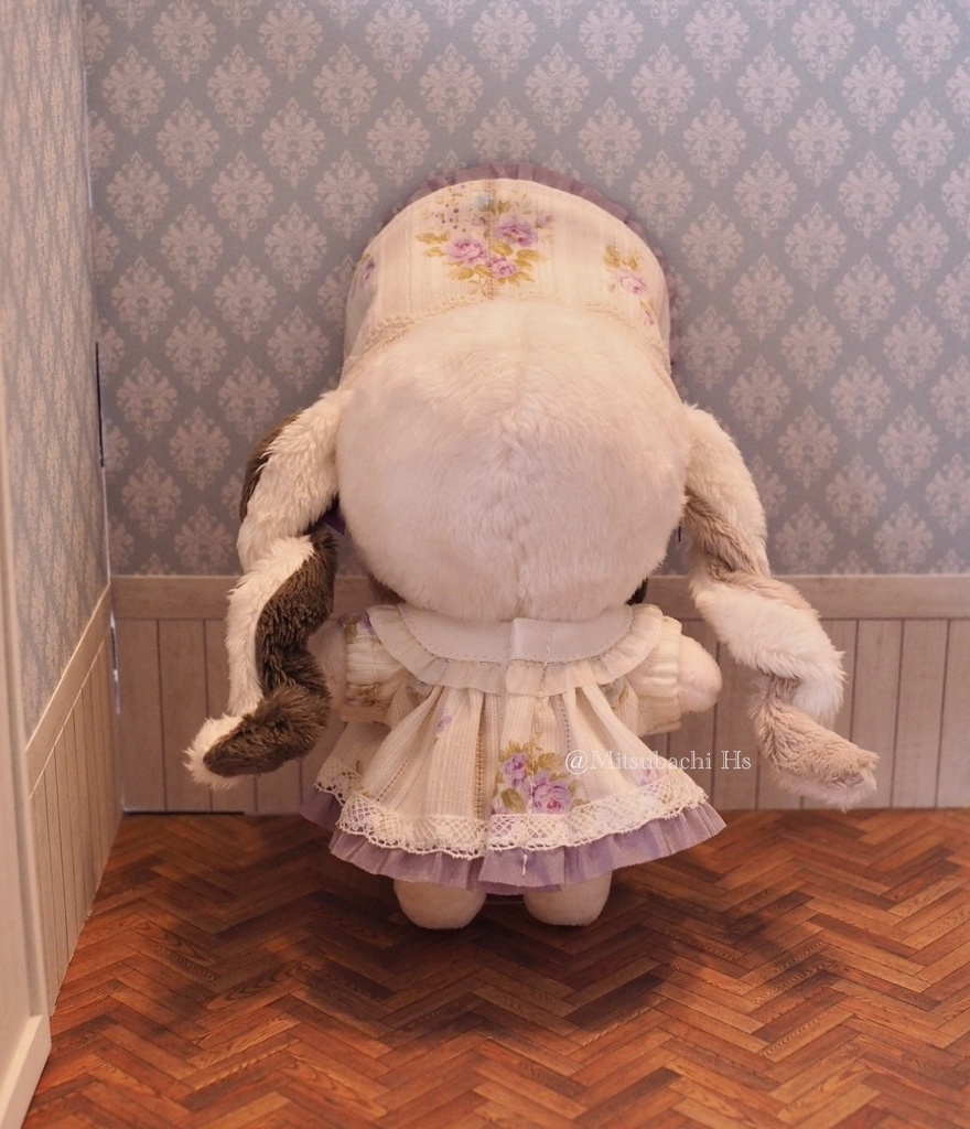 ラベンダーリボンのワンピ