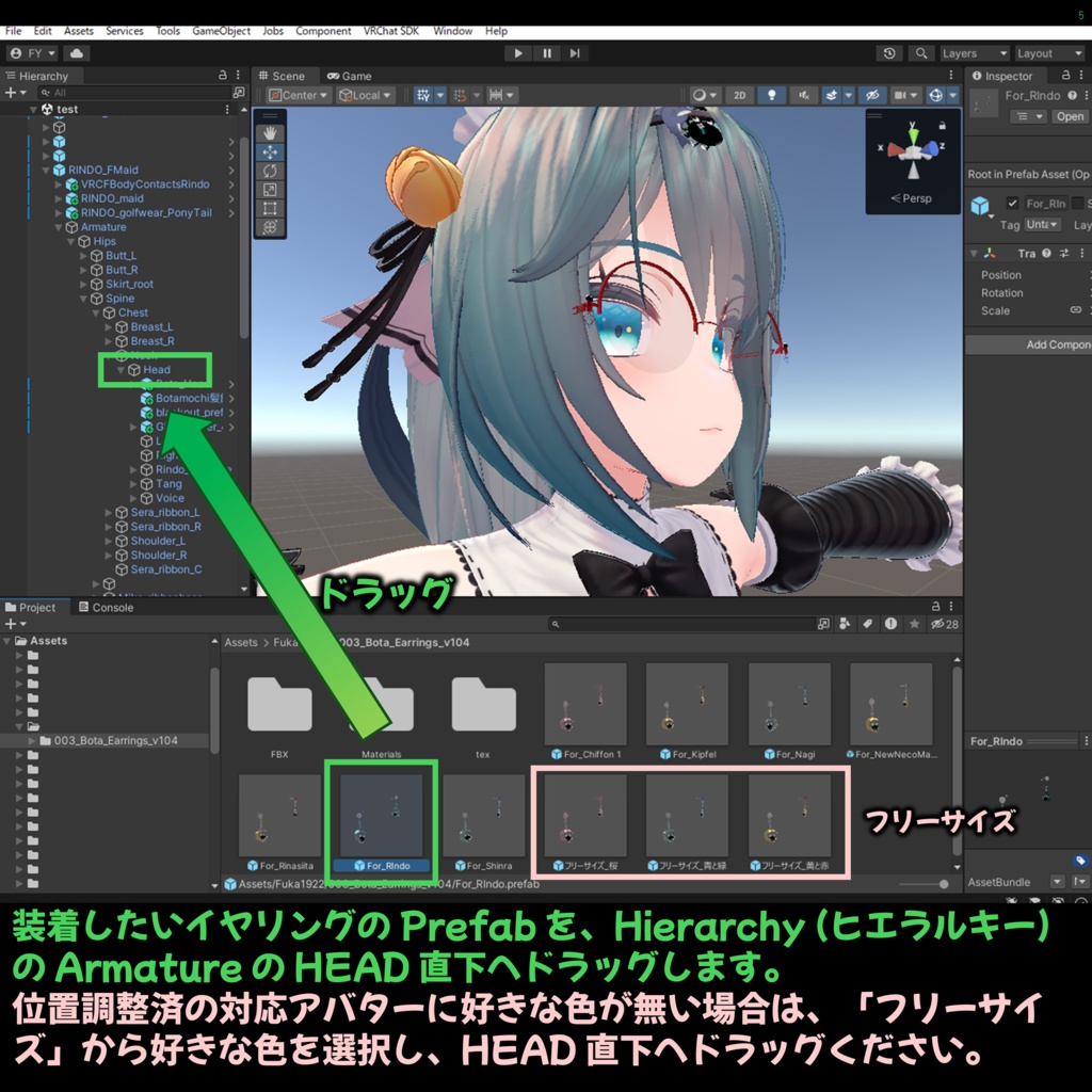 月のピアス【全3種】