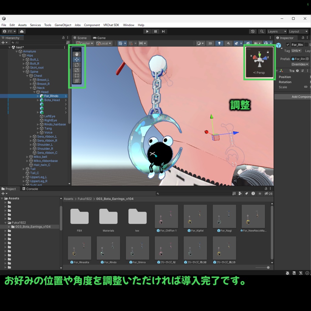 月のピアス【全3種】