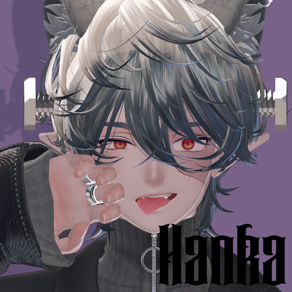 ねじ&翠羽対応セール中【14Avatar対応】つぎはぎメイク&ねじ【ハロウィン🎃】【VRChat向け】