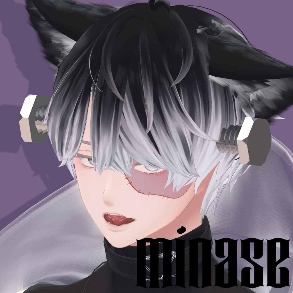 【13Avatar対応】つぎはぎメイク&ねじ【ハロウィン🎃】【VRChat向け】