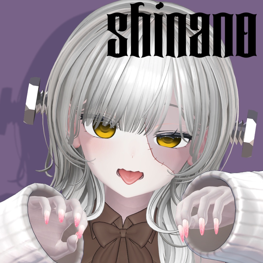 【13Avatar対応】つぎはぎメイク&ねじ【ハロウィン🎃】【VRChat向け】