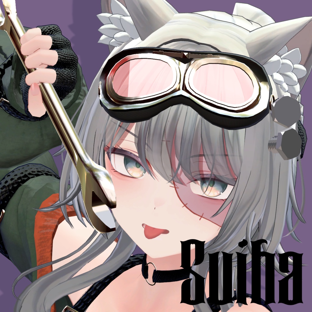 ねじ&翠羽対応セール中【14Avatar対応】つぎはぎメイク&ねじ【ハロウィン🎃】【VRChat向け】