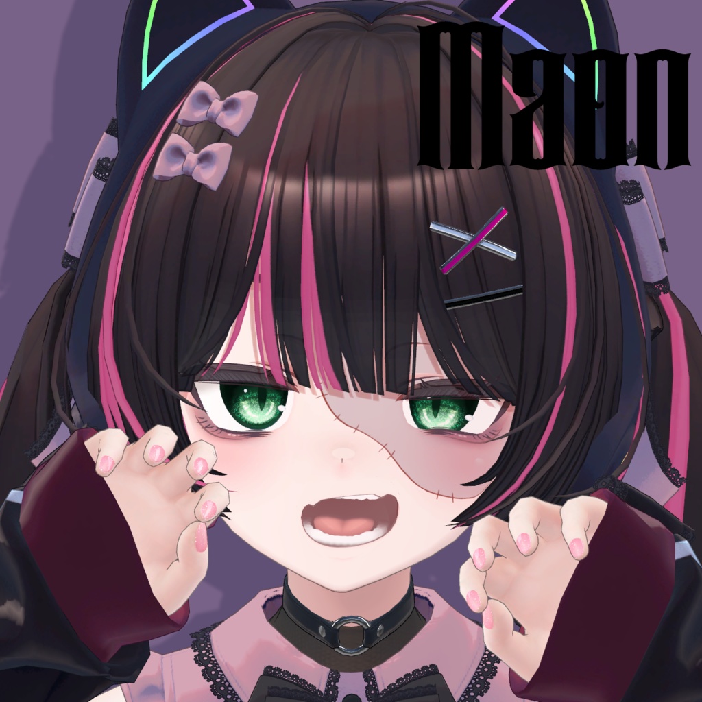 Maon対応追加セール中【16Avatar対応】つぎはぎメイク&ねじ【ハロウィン🎃】【VRChat向け】