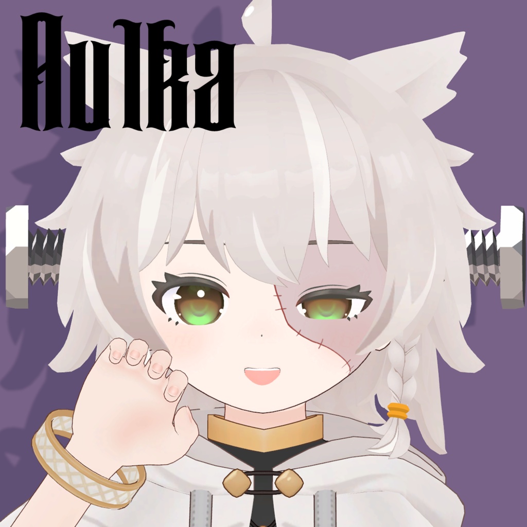 【13Avatar対応】つぎはぎメイク&ねじ【ハロウィン🎃】【VRChat向け】