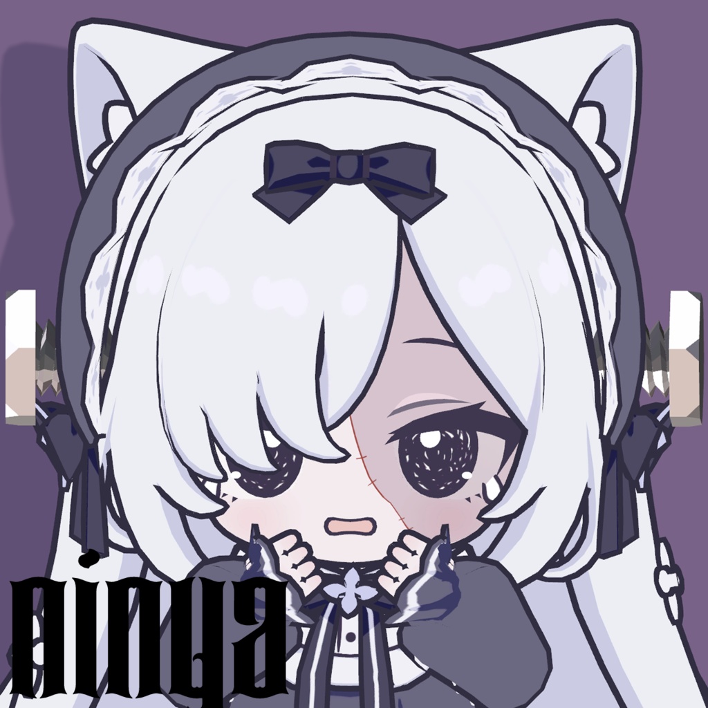 【13Avatar対応】つぎはぎメイク&ねじ【ハロウィン🎃】【VRChat向け】