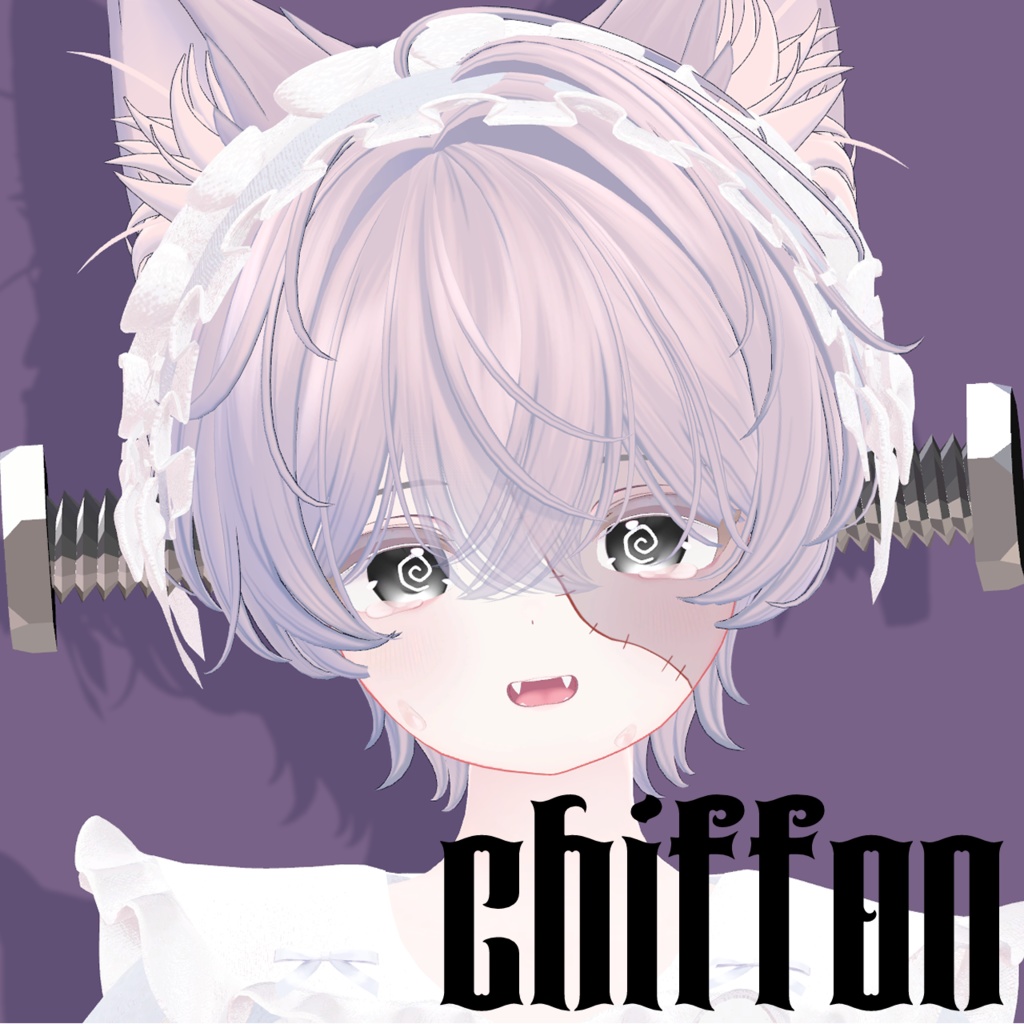 【13Avatar対応】つぎはぎメイク&ねじ【ハロウィン🎃】【VRChat向け】