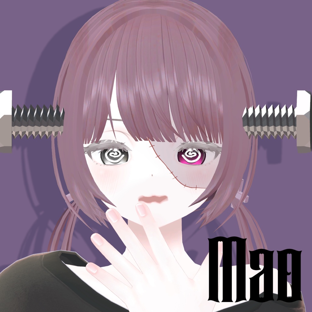 【13Avatar対応】つぎはぎメイク&ねじ【ハロウィン🎃】【VRChat向け】