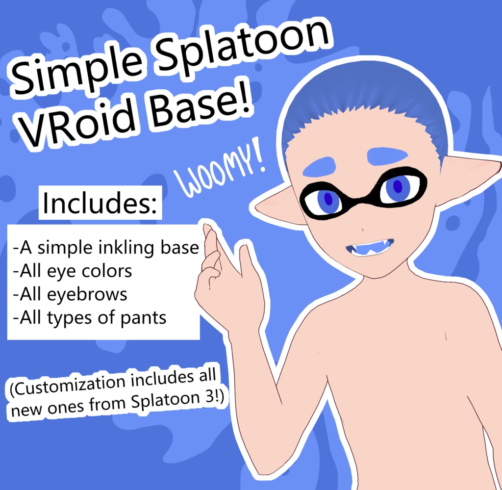[VROID] Simple Splatoon VRoid Base!