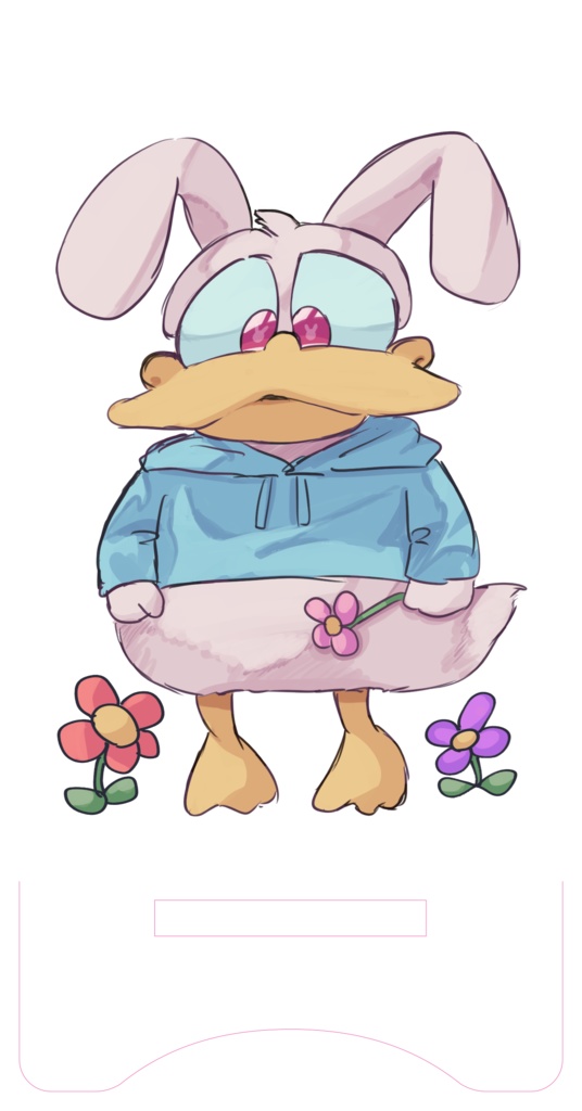 うさぎあひるスマホスタンド