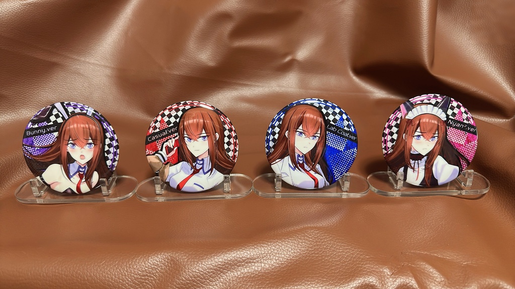 牧瀬紅莉栖 両面アクリルスタンド&缶バッジセット