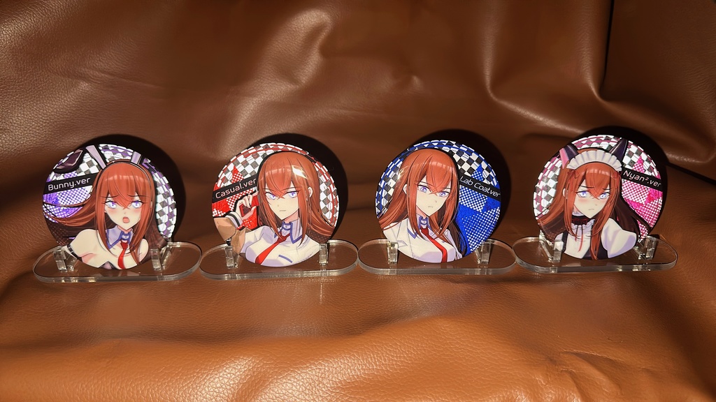 牧瀬紅莉栖 リフレクター缶バッジ(75mm) 全4種