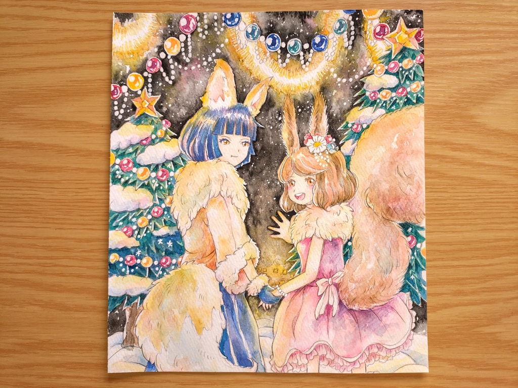 【原画】コムとシュマのクリスマス