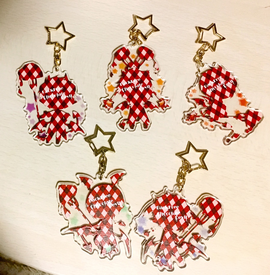 BackFreeちょこでびアクリルキーホルダー