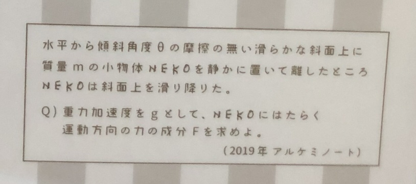 斜面ねこクリアファイル