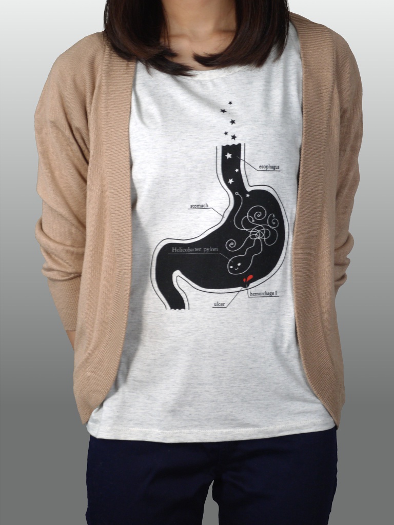 ピロリ菌ちゃんTシャツ(撮影時1回使用)