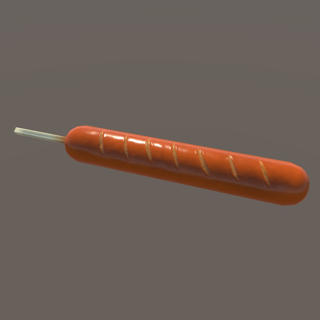 お祭り用フランクフルト3Dモデル【VRChat想定】