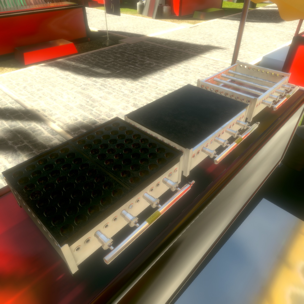 鉄板焼き器 3Dモデル【VRChat可】