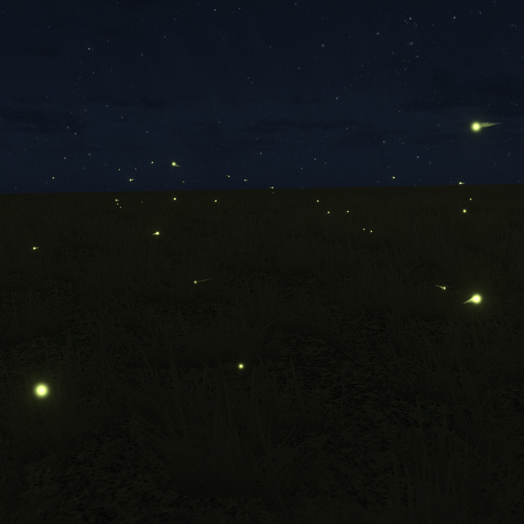 「蛍の光」パーティクル (for Unity)