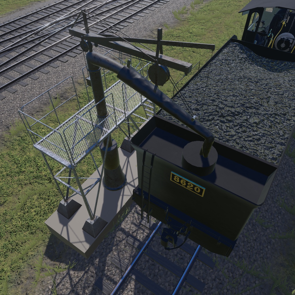 機関区給水セット 3Dモデル