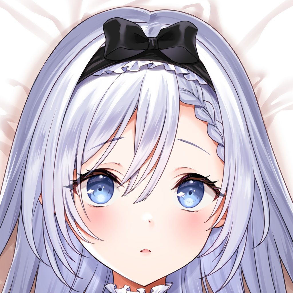 【桜餅】【うめゆき】銀髪クールなゴシック娘「ソフィ」　抱き枕カバー