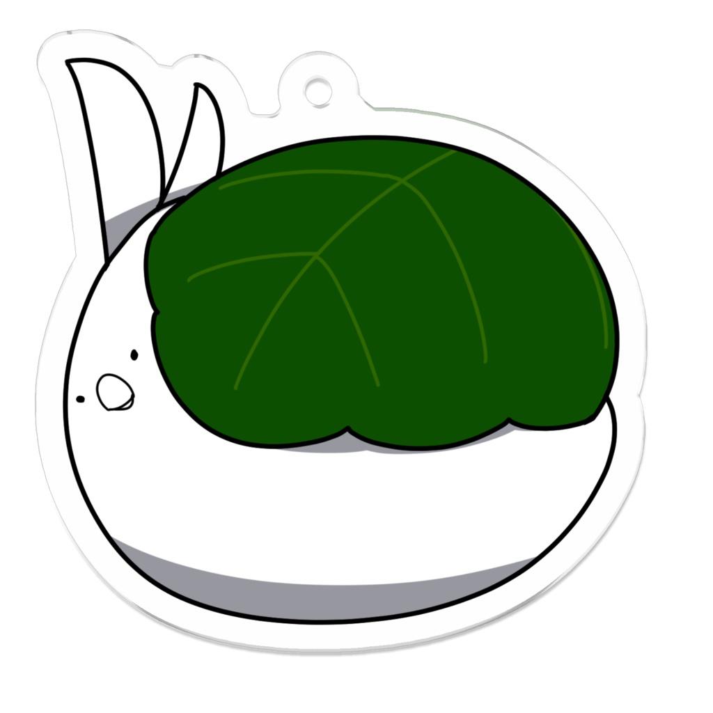 クラピヨアクリルキーホルダーーかしわもちverー