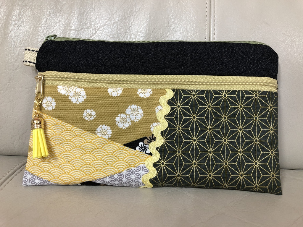 とうらぶダブルファスナーポーチ -桑名江-