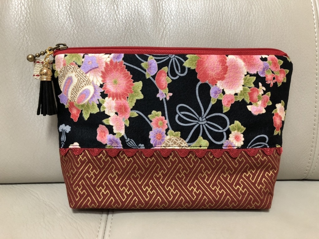 マチ付きポーチ -小烏丸-