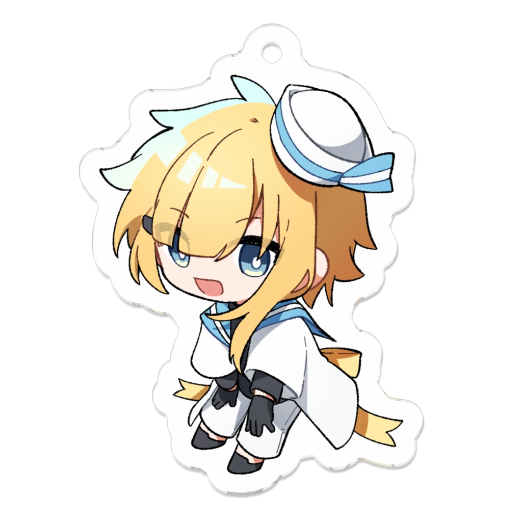 【創作】アクリルキーホルダー(リグリア黄)