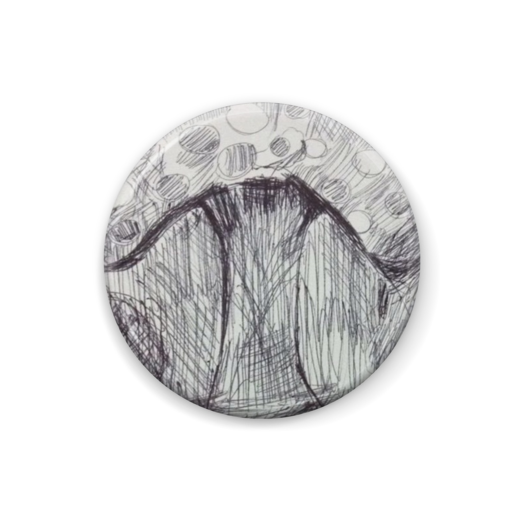 Inktober2018 毒々しい缶バッジ